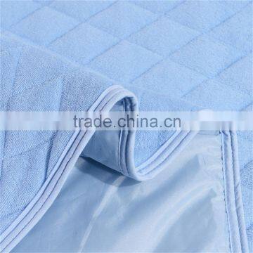 100% Waterproof Quilted Bed Sheet With Blue Four Corner Elastic Fabric photo-5