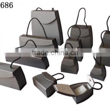 P1686W2 Cardboard Paper Watch Box WIth Snap photo-6