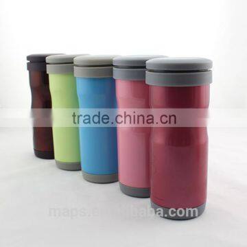 BPA free stainless steel vacuum tea bottle with filter