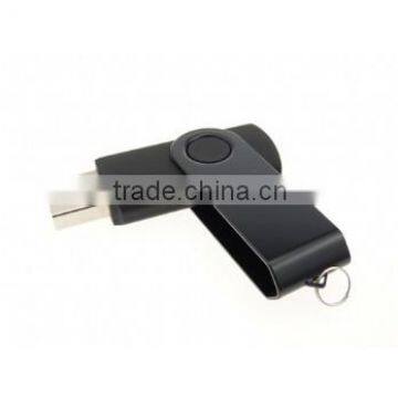 Cheapest Bulk Swivel USB Flash Drives Black Free Logo Printing