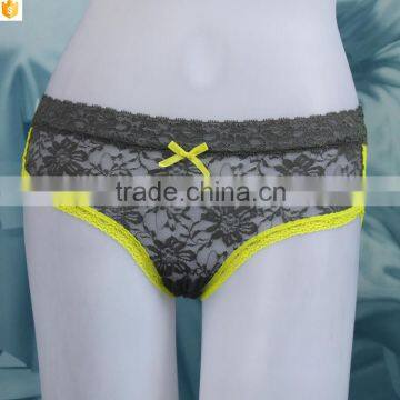 Alibaba sale embroidery brief | Transparent Sheer Lace Panties