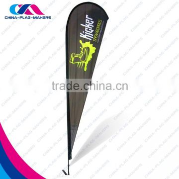 recycle special advertise teardrop wind wing flag for outdoor