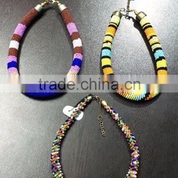 Designer Handmade Jewelry Beads Strands And String Necklace