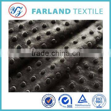 embossed black dot super soft fabric used for home textile and sofa                        
                                                Quality Choice
