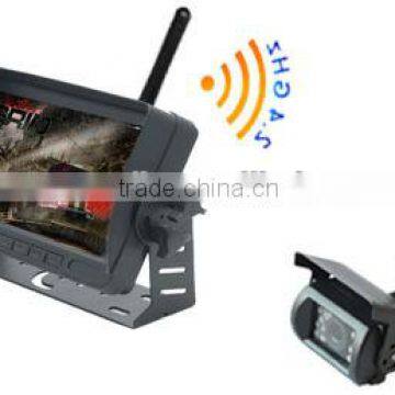 7 inch wireless car reversing camera system with 4CH display & CMOS/CCD camera