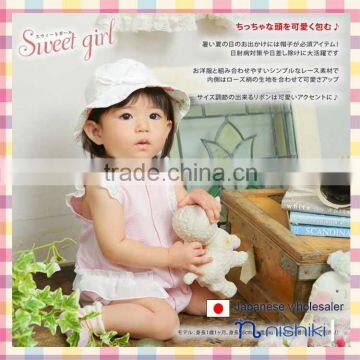 2016 new products Japanese wholesale high quality baby girl reversible hat kids wear infant garment children clothes toddler