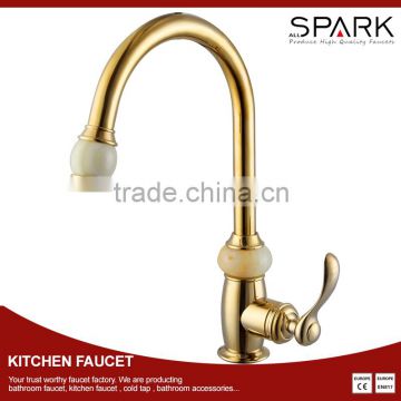 Antique gold bathroom kitchen sink brass faucet taps SC-201G