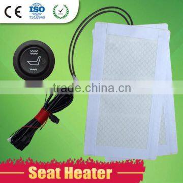 Best seller and cheap price carbon fiber car seat heater with round switch