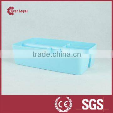 Blue Quality Products Cosmetic Container ,makeup Storage With Grid photo-2