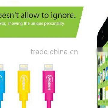 Hot selling MFi 8 pin usb cable for iphone 5