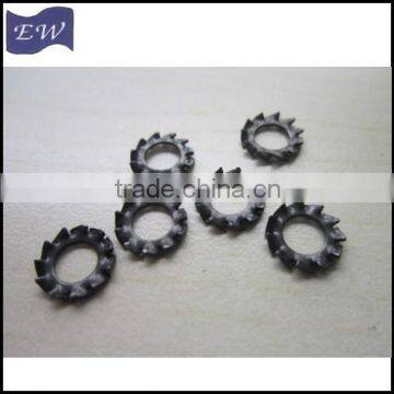 m5 balck star lock washer ,external washers (DIN6798A)