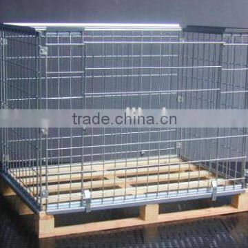 Industrial stackable storage heavy duty mesh wire container