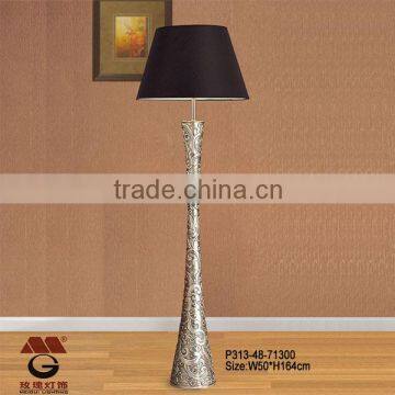 polyresin column floor lamp