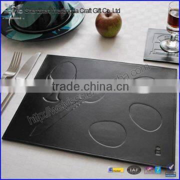 Fancy Design Embossed Faux Leather Cutting Mat