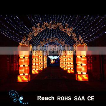 2016 archdoor with Chinese round lantern for events, Chinese cheap lantern