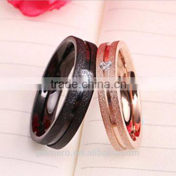 Fashion Wedding Bands For Women Men Matte Finished 316L Stainless Steel Rings For Couple Jewelry photo-3