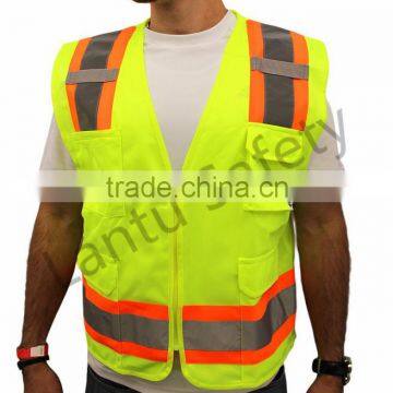 Surveyor Solid Lime Two Tones Safety Vest