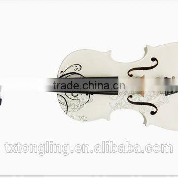 Nice White Color Flower Violin TL-1313 photo-2