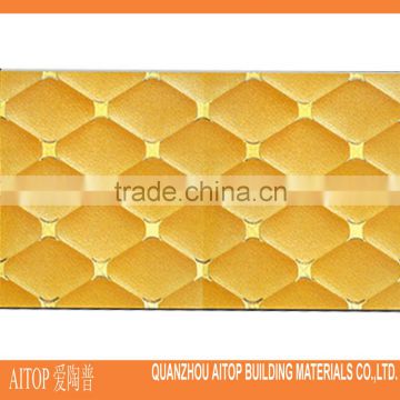 TV background ceramic wall tile gold polish