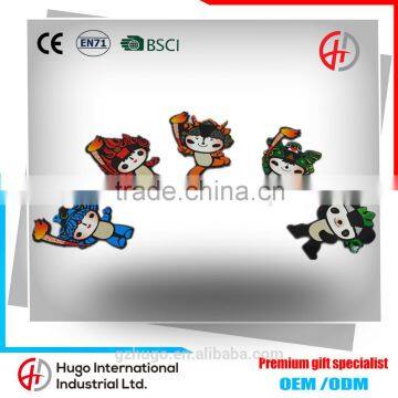 High quality Funny 2008 Beijing Olympic Mascots Furniture Decoration Tourist Souvenir Favorite Fridge Magnet Sticker