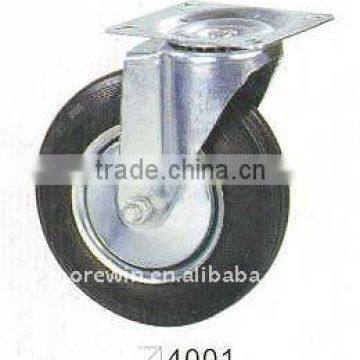 high quality black rubber industrial Caster