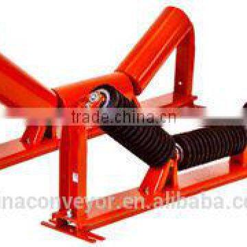 Heat-resistant conveyor roller frame