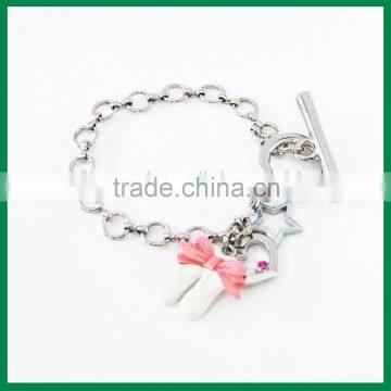 Feminine Ballet Zinc Alloy Chain Bracelet