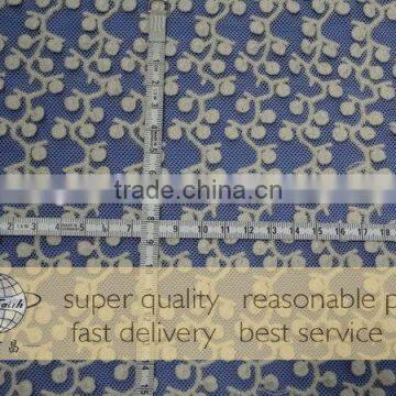 Durable most popular African jacquard lace fabric for dress