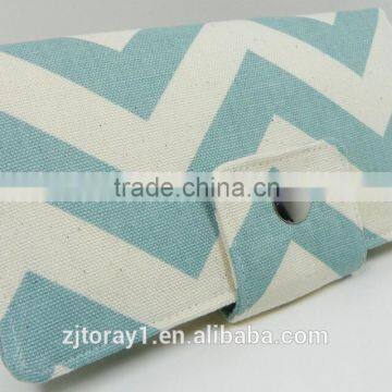 2015 Trendy Chevron Canvas Clutch Girl Wallet