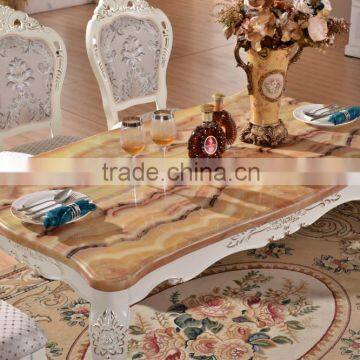 marble top dining table set living room furniture