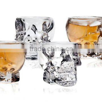 China factory popular Mini skull dome different volume shot whisky glass