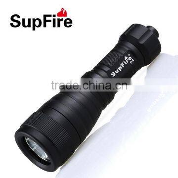 SupFire D4 professional diving LED flashlight torch, Scuba diving torch light XML U2 1000lumen rechargeable