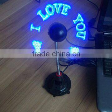 clock fan with temperature display&digital,USB LED fan clock