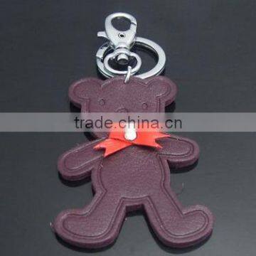 Animal-shaped Customized Promotional Cute Leather Keychain photo-3