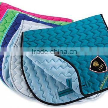 zigzag Horse Satin Saddle Pads / Horse Riding Quilted Saddle Pads / Horse Colors Saddle Pads