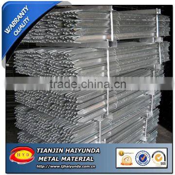 Hot Dipped Galvanized Farm and Animal Steel Fencing Y Post , Star picket