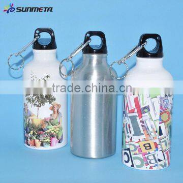 400ML Silver sublimation sports water bottle