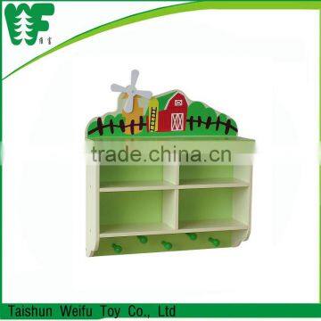 Children 2-tier wooden bookshelf