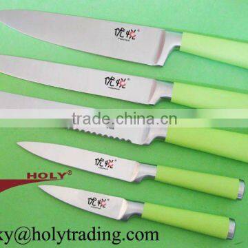 Stainless steel kitchen knife set for promotion