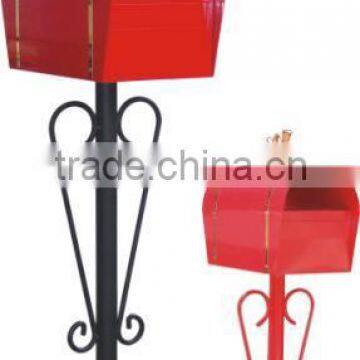 Foshan JHC-12116 Post Mounted Mailbox/Metal Letterbox/Unique Design Postbox