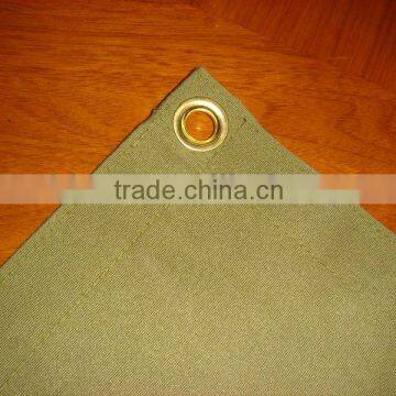 Brass Metal Eyelets Reinforced Breathable Canvas Tarpaulin