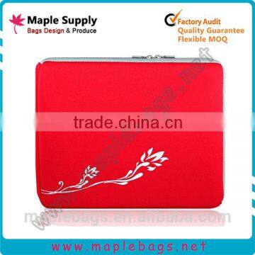 Neoprene heat transfer printing tablet sleeve with flap