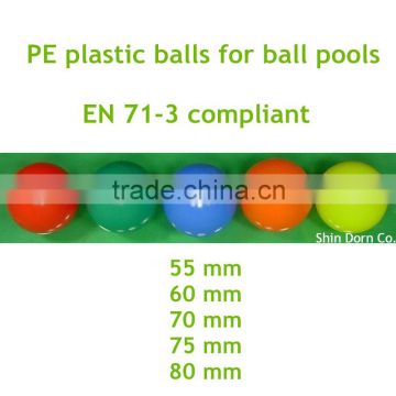 Wholesale colored plastic ball toy, small ball for baby