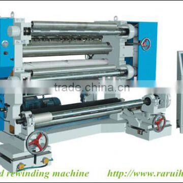 rewinding and slitting machine