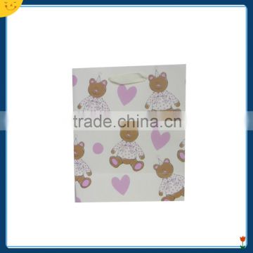 hot sale ribbon handle kraft paper bag for packing bag