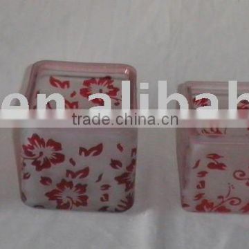 glass pot, square vase,flower pot