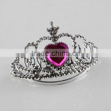 Girl heart crown combs hair clips