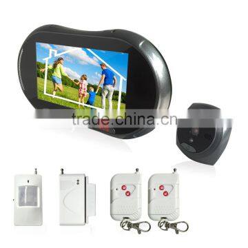 GSM Alarm Video Call Peephole Camera Wireless Door Viewer PIR Motion Sensor