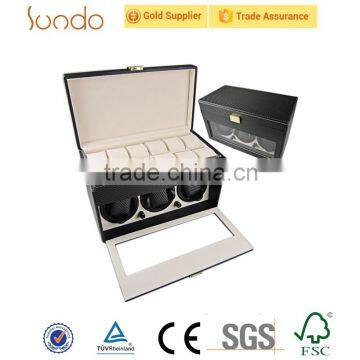 Wholesale luxury leather watch winder cases