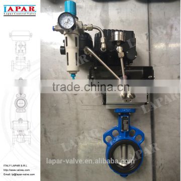 LAPAR Modulating Iron Butterfly Valves, Wafer Style, CF8 Disc, EPDM Seat